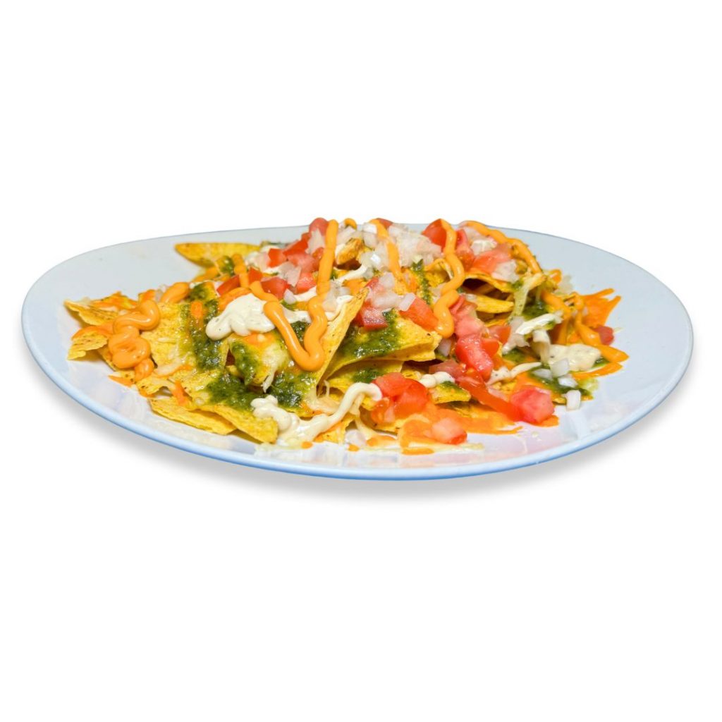 nachos con guacamole