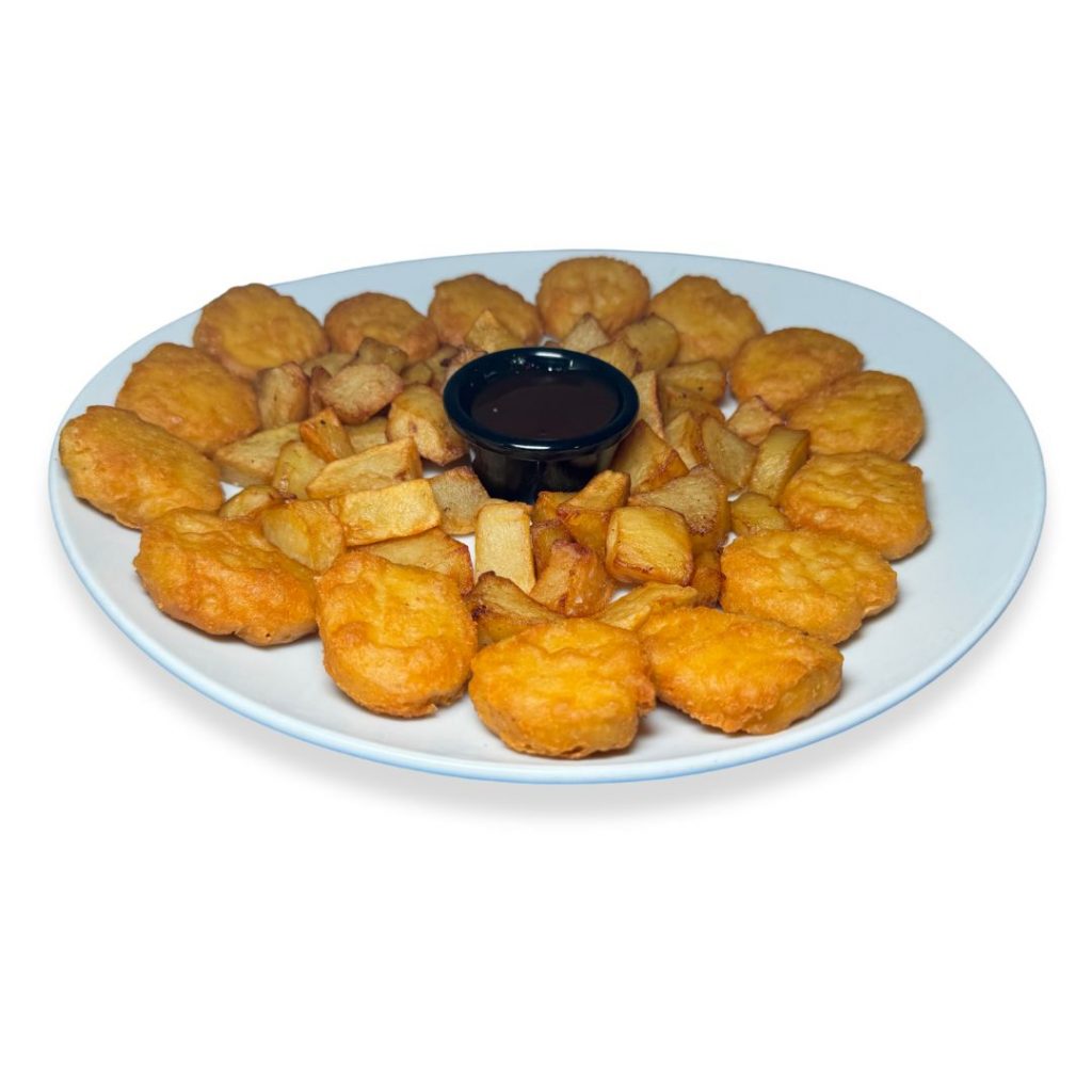 nuggets y patatas